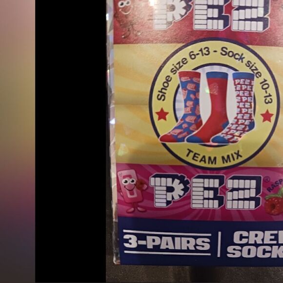 3 for $26 - Pez Novelty Graphic Socks - Set of 3 - Picture 2 of 3
